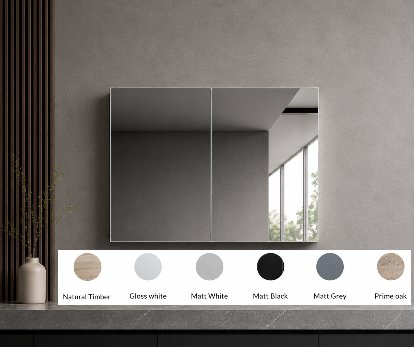 Brighton 900x750x150 mmm Shaving Mirror Cabinet