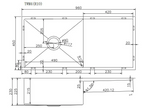 950x450x230mm Stainless Steel Handmade Top/Under mount Single Bowls Sink