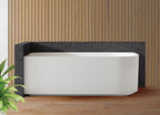 1500x750x580 ANIKA Collection Left Back To Wall Bathtub Gloss White