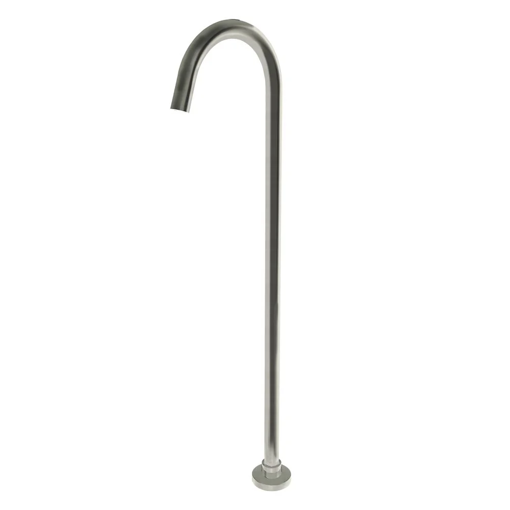 Norico Pentro Series Floor Standing Bath Spout Round Brushed Nickel