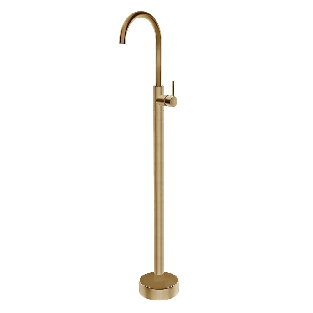 Norico Pentro Series Freestanding Mixer Round Brushed Yellow Gold