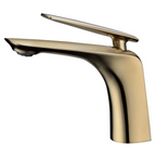 Norico Bellino Series Short Basin Mixer Brushed Yellow Gold