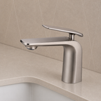 Norico Esperia Series Short Basin Mixer Brushed Nickel