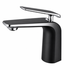 Norico Esperia Series Short Basin Mixer Matte Black & Chrome