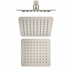 Slim Square Rainfall Shower Head 250mm Brushed Nickel