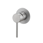 LUCID PIN Series Wall Mixer 80MM Cover Plate Brushed Nickel
