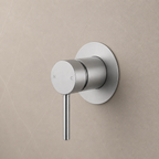 LUCID PIN Series Wall Mixer 80MM Cover Plate Brushed Nickel