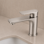 VOG Series Short Basin Mixer Brushed Nickel