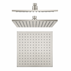 Square Rainfall Shower Head 250mm Brass Brushed Nickel