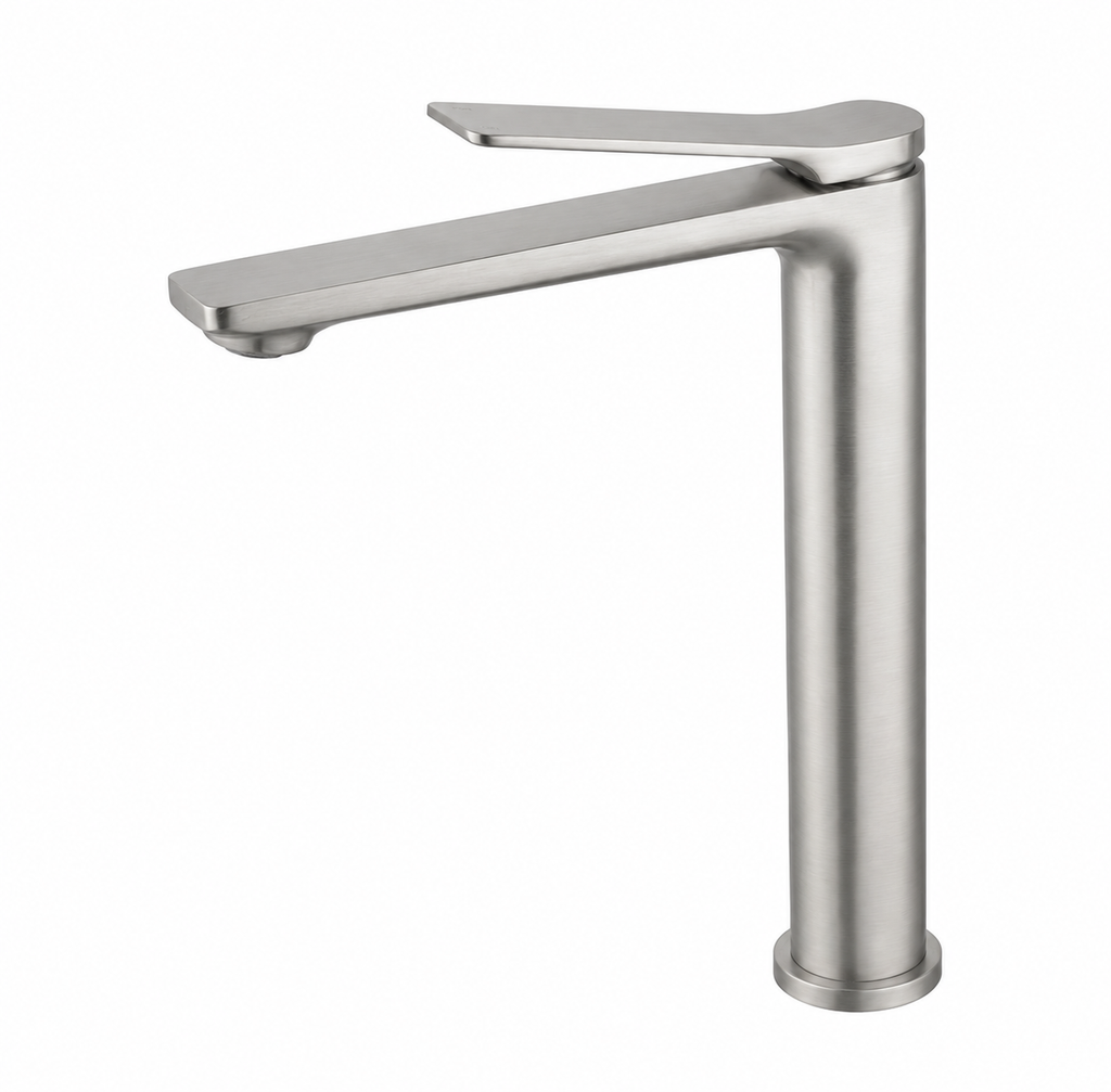 RUSHY Series Tall Basin Mixer Brushed Nickel