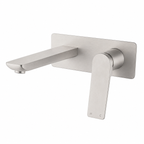 RUSHY Series Wall Basin/Bathtub Mixer with Spout Brushed Nickel