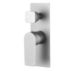 VOG Series Shower/Bath Wall Mixer with Diverter Brass Brushed Nickel