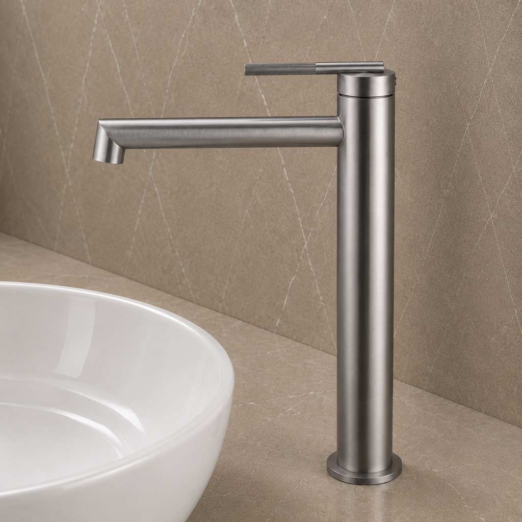CADDENCE Series Tall Basin Mixer Brushed Nickel