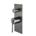 CADDENCE  Series Shower/Bath Wall Mixer with Diverter Brushed Gun Metal Grey