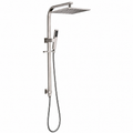 Shower Station (Shower Set) Top Water Inlet 250 Square Brushed Nickel