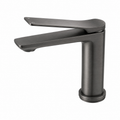 RUSHY Series Short Basin Mixer Brushed Gun Metal Grey