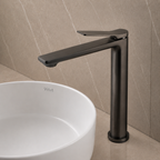 RUSHY Series Tall Basin Mixer Gun Metal Grey