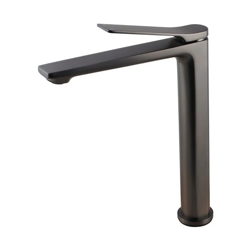 RUSHY Series Tall Basin Mixer Gun Metal Grey
