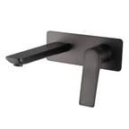 RUSHY Series Wall Basin/Bathtub Mixer with Spout Matte Black
