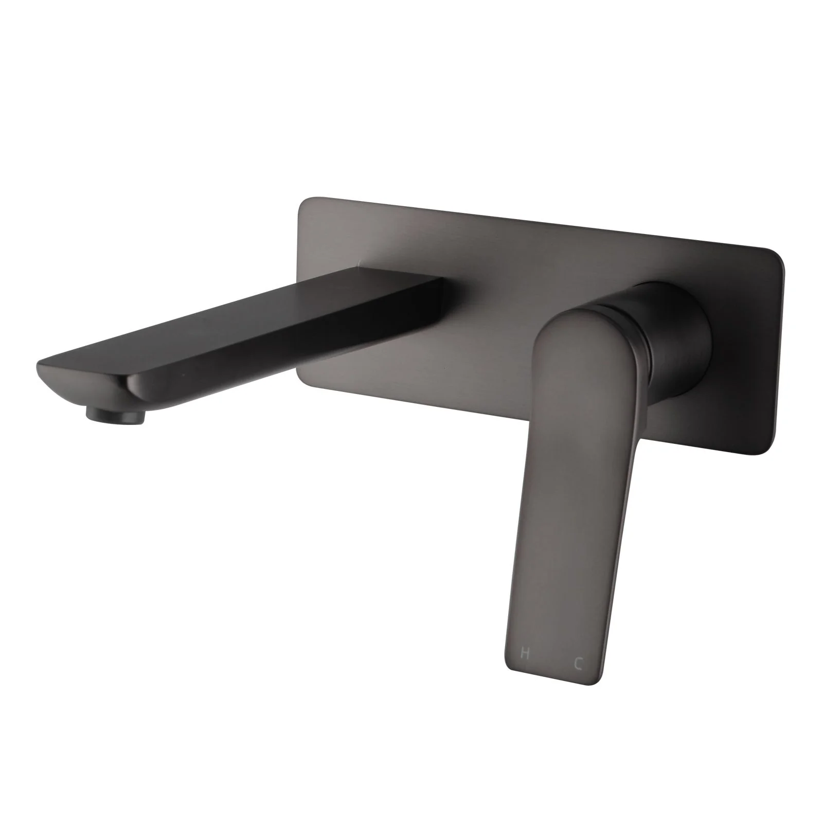 RUSHY Series Wall Basin/Bathtub Mixer with Spout Matte Black
