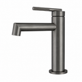 CADDENCE Series Short Basin Mixer Brushed Gun Metal Grey