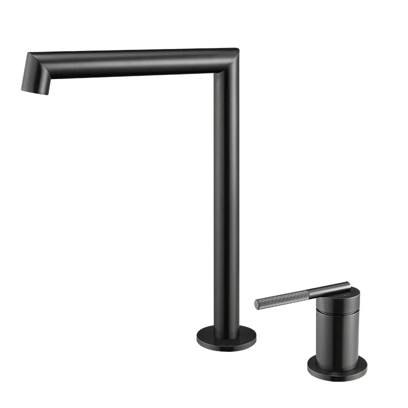 CADDENCE Series Tall Basin Mixer Brushed Gun metal