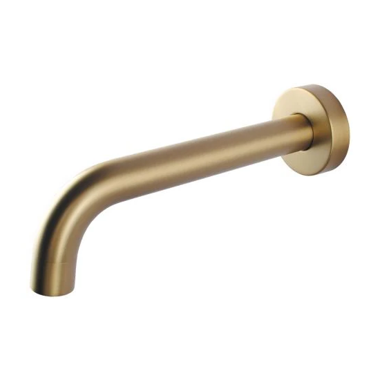 LUCID PIN Series Basin/Bathtub Wall Spout Brushed Brass