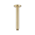 Shower Ceiling Arm 200mm Round Stainless Steel Brushed Brass