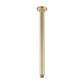 Shower Ceiling Arm 400mm Round Stainless Steel Light Brushed Brass