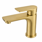VOG Series Short Basin Mixer Brushed Yellow Gold