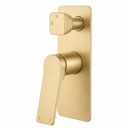 RUSHY Series Shower/Bath Wall Mixer with Diverter Brushed Yellow Gold