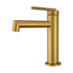 CADDENCE Series Short Basin Mixer Brushed Yellow Gold