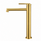 CADDENCE Series Tall Basin Mixer Brushed Yellow Gold