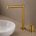 CADDENCE Series Tall Basin Mixer Brushed Brass