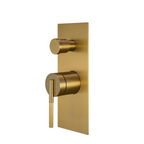 CADDENCE  Series Shower/Bath Wall Mixer with Diverter Brushed Yellow Gold