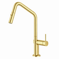 NAVONA Series Kitchen / Laundry Carysil Angle Pull Mixer Tap Brushed Yellow Gold