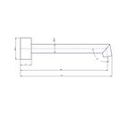 CADDENCE Series Basin/Bathtub Wall Spout Brushed Nickel
