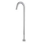 Floor Standing Bath Spout Round Chrome