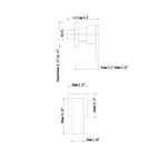 BLAZE Series Wall Taps Chrome
