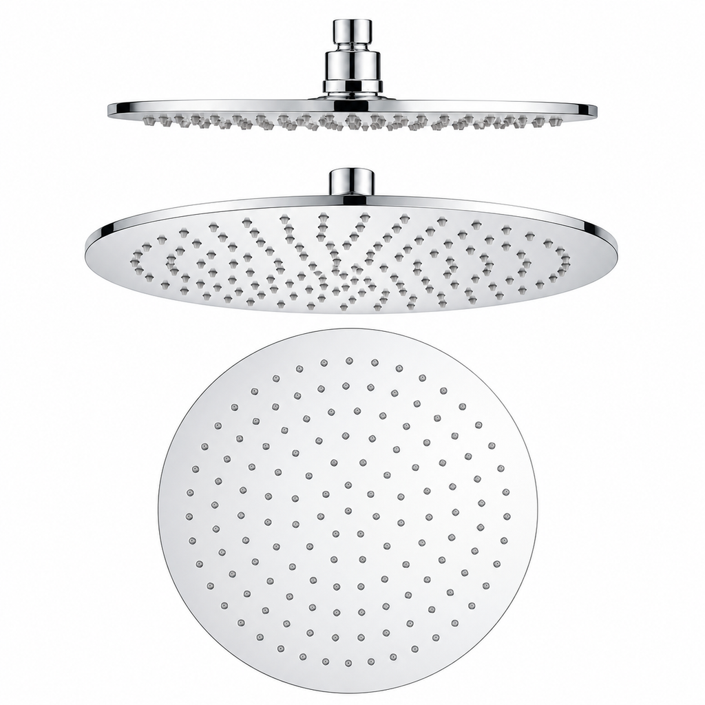 Slim Round Rainfall Shower Head 350mm Stainless steel Chrome