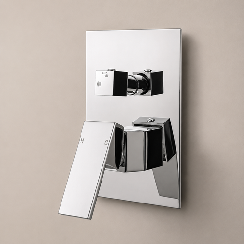 BLAZE Series Shower/Bath Wall Mixer with Diverter Chrome