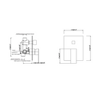BLAZE Series Wall Basin/Bathtub Mixer with Spout Chrome