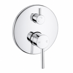 LUCID PIN Series Shower/Bath Wall Mixer with Diverter Round Chrome