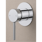LUCID PIN Series Wall Mixer 80MM Cover Plate Chrome