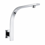 Shower Square Gooseneck Wall Mounted Arm Stainless Steel Chrome