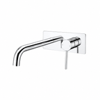 LUCID PIN Series Wall Basin/Bathtub Mixer with Spout Chrome