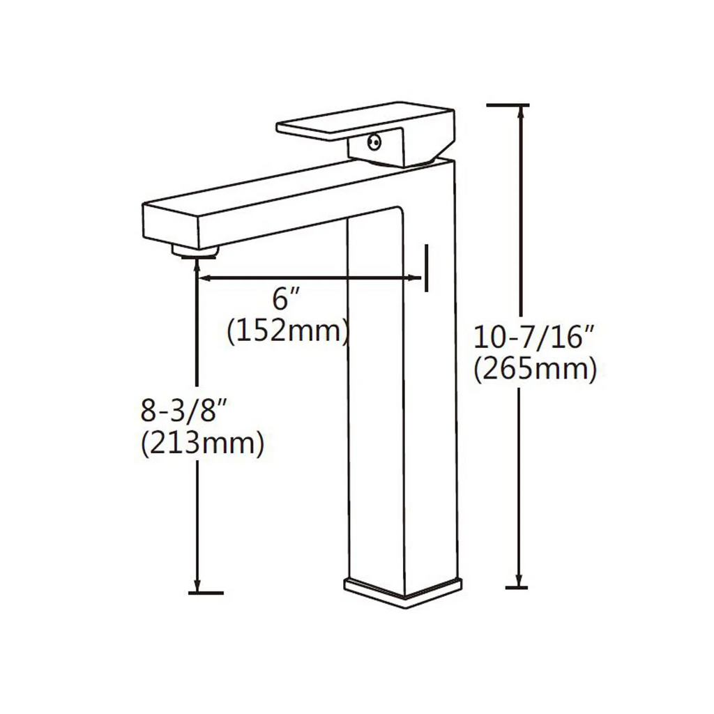 BLAZE Series Tall Basin Mixer Chrome