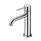 LUCID PIN Short Basin Mixer Series Round Chrome