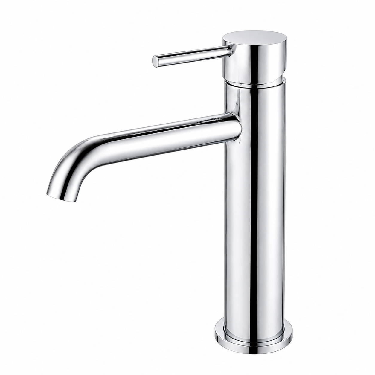 LUCID PIN Series Round Tall Basin Mixer Chrome