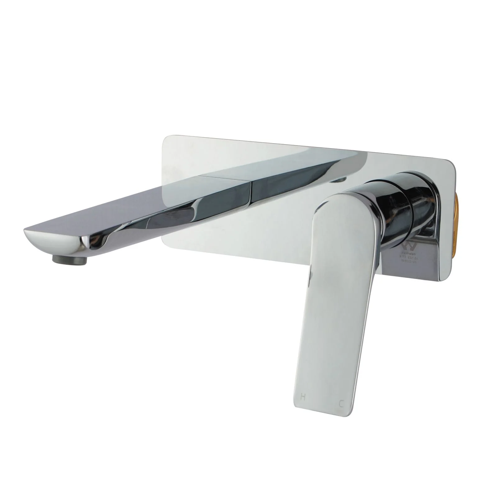 RUSHY Series Wall Basin/Bathtub Mixer with Spout Chrome